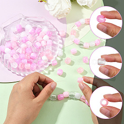 120 шт. 4 стиля бусины из АБС-пластика с имитацией жемчуга европейские&nbsp;FIND-SC0019-28B