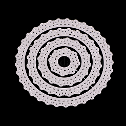 Плоская круглая рамка из углеродистой стали вырубные трафареты&nbsp;DIY-F028-79