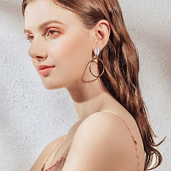 40 шт. 2 цвета фурнитура для сережек-гвоздиков из нержавеющей стали 304&nbsp;STAS-DC0014-87