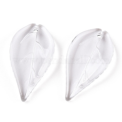 Прозрачные стеклянные бусины-лепестки&nbsp;GLAA-N001-16