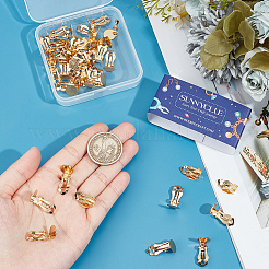 40 шт. фурнитура для сережек-клипс из нержавеющей стали 304&nbsp;STAS-SC0008-39G