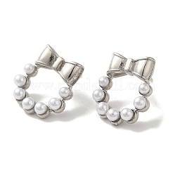 Серьги-гвоздики из латуни с покрытием стойки&nbsp;EJEW-R162-37P