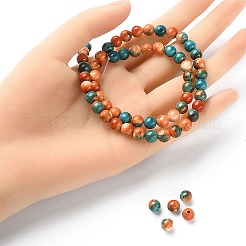 Синтетический океан белый нефрит круглые бусины нити&nbsp;G-YW0001-42B