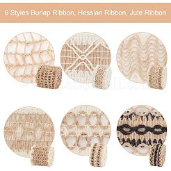 6 пачка 6 стилей мешковины ленты OCOR-OC0001-18