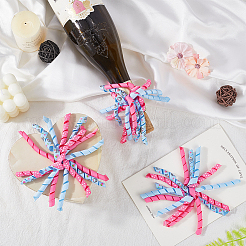 8 шт банты из тканевой вьющейся ленты&nbsp;AJEW-SP0001-48I