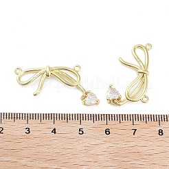 Покрытие стойки латунь микропаве прозрачные подвески из кубического циркония&nbsp;KK-H474-06G