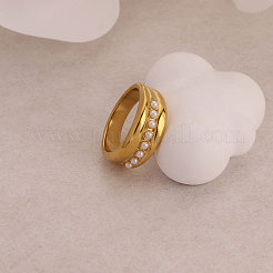 Кольца из нержавеющей стали 304 и искусственного жемчуга&nbsp;FS-WGF26B8-03