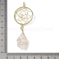 Большие подвески из необработанного натурального кварцевого кристалла&nbsp;G-G314-02G-04