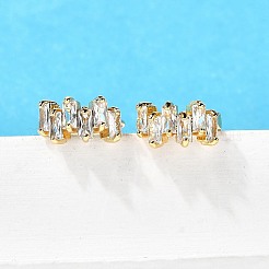 Латунные серьги обруча&nbsp;EJEW-S256-03B-G