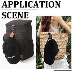 4 шт. 2-х цветные зажимы для шляп из искусственной кожи&nbsp;FIND-GF0008-14E