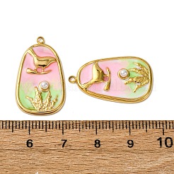 Подвески из нержавеющей стали 304 с эмалью&nbsp;X1-STAS-L299-22G-02