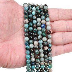 Природные хризоколлу бисер нитей&nbsp;G-K405-B01-6mm