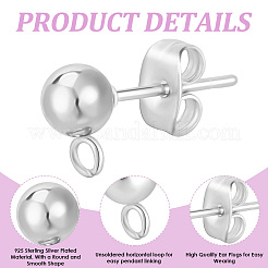 Фурнитура для сережек-гвоздиков из нержавеющей стали 304&nbsp;STAS-BBC0008-36A