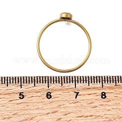 Оправы для колец из нержавеющей стали 304 со стразами&nbsp;STAS-H237-01C-G