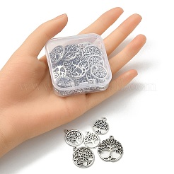50шт 5 стиля подвески из сплава в тибетском стиле&nbsp;TIBE-YW0001-35