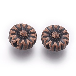 Сплавочные бусины тибетского стиля&nbsp;LS-TIBEP-GC190-R-NR