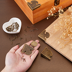 4 шт. Защитные уголки для латунных коробок&nbsp;FIND-FH0017-05AB