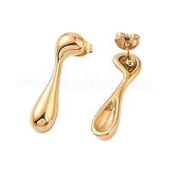 Ионное покрытие (ip) серьги-гвоздики из нержавеющей стали 304 для женщин&nbsp;EJEW-N055-16G