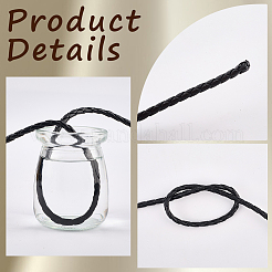 5 м плетеный круглый шнур из искусственной кожи для украшений&nbsp;OCOR-GF0004-96A-01