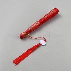 Пластиковые и тканевые складные веера&nbsp;AJEW-WH20020-161A