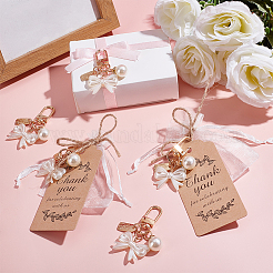 Подвесные украшения из акрилового сплава и жемчуга&nbsp;HJEW-WR0001-21