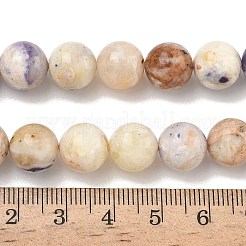 Натуральные фиолетовые опаловые бусины&nbsp;G-L642-B21-10mm