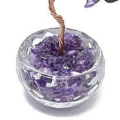 Украшения для витрин с натуральным аметистом пахира голая&nbsp;DJEW-K025-04A