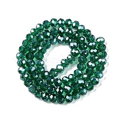 Стеклянные бусины с гальваническим покрытием &nbsp;LS-EGLA-A044-T6mm-A18