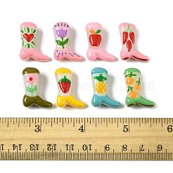 8 шт. 8-цветные стеклянные бусины&nbsp;LAMP-FS0001-62