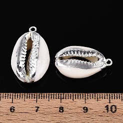 Гальванические подвески из натуральных ракушек каури&nbsp;X-SSHEL-T017-36