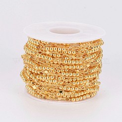 Латунные бисерные цепочки ручной работы&nbsp;CHC-G006-07G