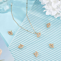 6 шт. латунные подвески с микропаве из кубического циркония класса ААА&nbsp;ZIRC-BBC0001-72