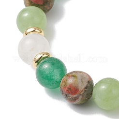 Браслеты из натуральных смешанных круглых бусин из драгоценных камней для женщин&nbsp;BJEW-JB12631-02