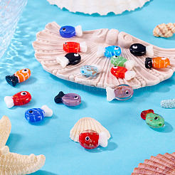 16шт 4 стиля ручной работы бусины лэмпворк&nbsp;LAMP-TA0001-94