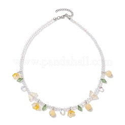 Стекло с топазом и нефритом&nbsp;NJEW-JN04680-03