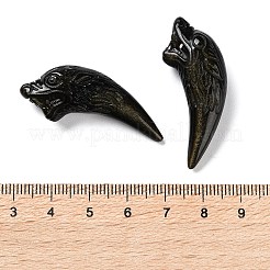 Натуральные золотистые обсидианные подвески&nbsp;G-G098-11