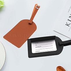 Вырезанная полая бирка для багажа из искусственной кожи 4 шт.&nbsp;OFST-CL0001-01B-02