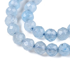 Натуральный белый нефритовый шарик нити&nbsp;G-R344-4mm-05