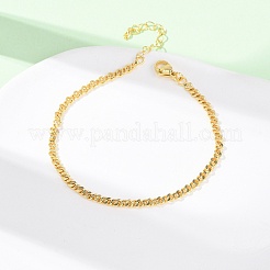 Браслеты-цепочки из латуни для женщин&nbsp;BJEW-C140-14G