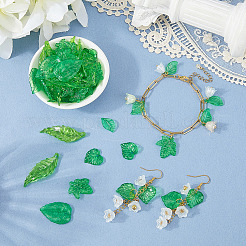 250шт 5 стиля прозрачные акриловые подвески&nbsp;OACR-PA0001-24