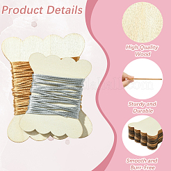 60 шт. 3 стиля необработанных деревянных вырезов для поделок&nbsp;DIY-SC0031-11B