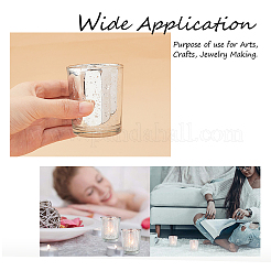 Плакированные стеклянные чашки для свечей&nbsp;AJEW-GA0001-96