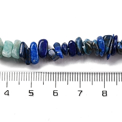 Нити бусин из натурального амазонита&nbsp;G-L610-A11-01