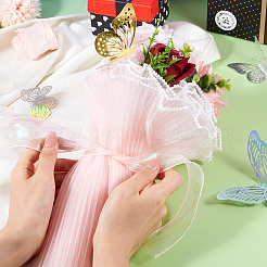 Упаковка для букетов цветов из морщинистого волнистого полиэстера&nbsp;FIND-TA0010-72A