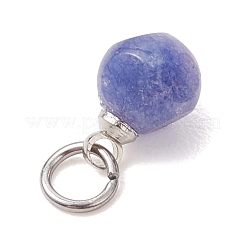 Натуральные разноцветные турмалиновые граненые подвески в виде игральных костей&nbsp;PALLOY-JF05110-02