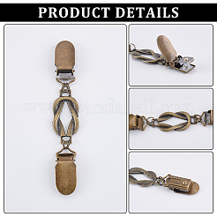 6 шт. 3-цветные зажимы для кардигана из цинкового сплава&nbsp;AJEW-ME0002-20