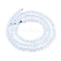 Натуральный голубой кружевной агат бисер нитей&nbsp;G-G344-A02-4mm