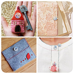 Кнопка 2 отверстие смолы&nbsp;LS-BUTT-TAC0007-01A