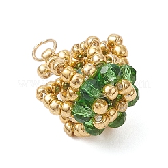 Подвески-короны из стеклянных бусинок&nbsp;PALLOY-MZ01042-01