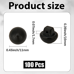 Пуговицы из абс-пластика с одним отверстием&nbsp;BUTT-WH20001-05B